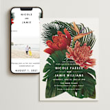 "Tropical Bouquet" - Wedding Website in Basil by Elly - Match Your Stationery