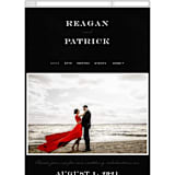 "Library Square" - Wedding Website in Charcoal by Meagan Christensen - Mobile Layout