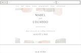 "Sculpture Garden" - Wedding Website in Desert by Hooray Creative - Desktop Design