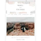 "Sculpture Garden" - Wedding Website in Desert by Hooray Creative - Guest Management