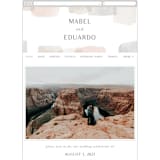 "Sculpture Garden" - Wedding Website in Desert by Hooray Creative - Mobile Layout