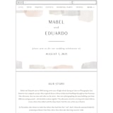 "Sculpture Garden" - Wedding Website in Desert by Hooray Creative - Mobile Layout