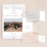 "Sculpture Garden" - Wedding Website in Desert by Hooray Creative - Match Your Stationery