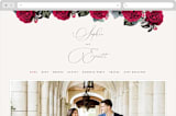 "Flowing Initials" - Wedding Website in Ivory by Hooray Creative - Desktop Design