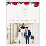 "Flowing Initials" - Wedding Website in Ivory by Hooray Creative - Guest Management
