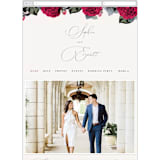 "Flowing Initials" - Wedding Website in Ivory by Hooray Creative - Mobile Layout