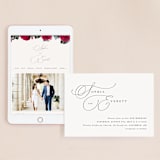 "Flowing Initials" - Wedding Website in Ivory by Hooray Creative - Match Your Stationery