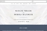 "wishful" - Wedding Website in Tide by Kate Ahn - Desktop Design