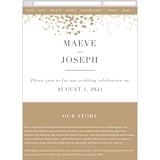 "Organic Dots" - Wedding Website in Champagne by lena barakat - Guest Management