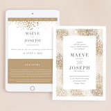 "Organic Dots" - Wedding Website in Champagne by lena barakat - Match Your Stationery