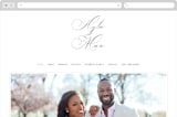 "Sweet Nothings" - Wedding Website in Linen by Keen Peachy - Desktop Design