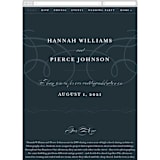 "Traditional" - Wedding Website in Navy by lena barakat - Mobile Layout