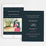 "Traditional" - Wedding Website in Navy by lena barakat - Match Your Stationery