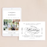 "Swept Away" - Wedding Website in Pearl by Jennifer Postorino - Match Your Stationery