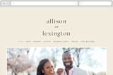 "Lineup" - Wedding Website in Latte by Jennifer Lew - Desktop Design