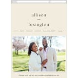"Lineup" - Wedding Website in Latte by Jennifer Lew - Mobile Layout