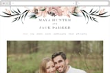 "Maya Rustica" - Wedding Website in Rose by Petra Kern - Desktop Design
