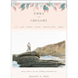 "Boho botanics" - Wedding Website in Coral by Creo Study - Guest Management