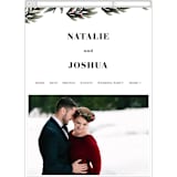 "Floral Square" - Wedding Website in Classic Red by Dane Great Designs - Guest Management