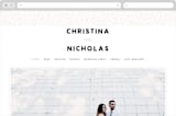 "Textured Dots" - Wedding Website in Blush by Emily Sabol Goss - Desktop Design