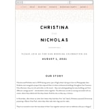"Textured Dots" - Wedding Website in Blush by Emily Sabol Goss - Guest Management