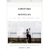 "Textured Dots" - Wedding Website in Blush by Emily Sabol Goss - Mobile Layout