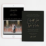 "Desire" - Wedding Website in Tuxedo by Jennifer Postorino - Match Your Stationery