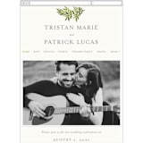 "Watercolor Laurels" - Wedding Website in Leaf by Katharine Watson - Mobile Layout