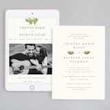 "Watercolor Laurels" - Wedding Website in Leaf by Katharine Watson - Match Your Stationery