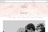 "thespian" - Wedding Website in Coral by silverscreen studio - Desktop Design