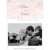 "thespian" - Wedding Website in Coral by silverscreen studio - Mobile Layout