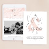 "thespian" - Wedding Website in Coral by silverscreen studio - Match Your Stationery