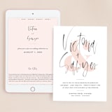 "thespian" - Wedding Website in Coral by silverscreen studio - Match Your Stationery