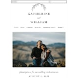 "Ridgeline" - Wedding Website in Ivory by Eric Clegg - Guest Management