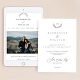 "Ridgeline" - Wedding Website in Ivory by Eric Clegg - Match Your Stationery
