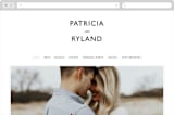 "Ordered Grace" - Wedding Website in Snow by That Girl Press - Desktop Design
