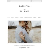 "Ordered Grace" - Wedding Website in Snow by That Girl Press - Guest Management