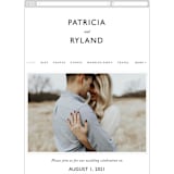 "Ordered Grace" - Wedding Website in Snow by That Girl Press - Mobile Layout
