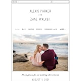 "and the adventure begins" - Wedding Website in Diamond by Playground Prints - Guest Management