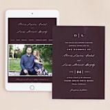 "Crush" - Wedding Website in Cabernet by Carolyn MacLaren - Match Your Stationery