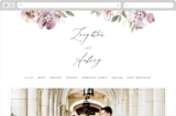 "Fancifully" - Wedding Website in Dust Mauve by Everett Paper Goods - Desktop Design