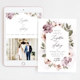 "Fancifully" - Wedding Website in Dust Mauve by Everett Paper Goods - Match Your Stationery