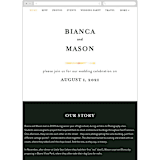 "Upper Block" - Wedding Website in Daisy by Lea Velasquez - Guest Management