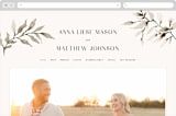 "Rural Romance" - Wedding Website in Sable by Chris Griffith - Desktop Design