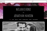 "Aurora" - Wedding Website in Raspberry by Itsy Belle Studio - Desktop Design