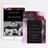 "Aurora" - Wedding Website in Raspberry by Itsy Belle Studio - Match Your Stationery