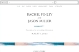 "Sand & Sun" - Wedding Website in Ocean by Nicole Walsh - Desktop Design