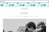 "Cotton Air" - Wedding Website in Seaside by Lea Velasquez - Desktop Design