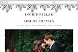 "vivid leaves" - Wedding Website in Ink by Ramoncita - Desktop Design