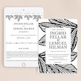 "vivid leaves" - Wedding Website in Ink by Ramoncita - Match Your Stationery
